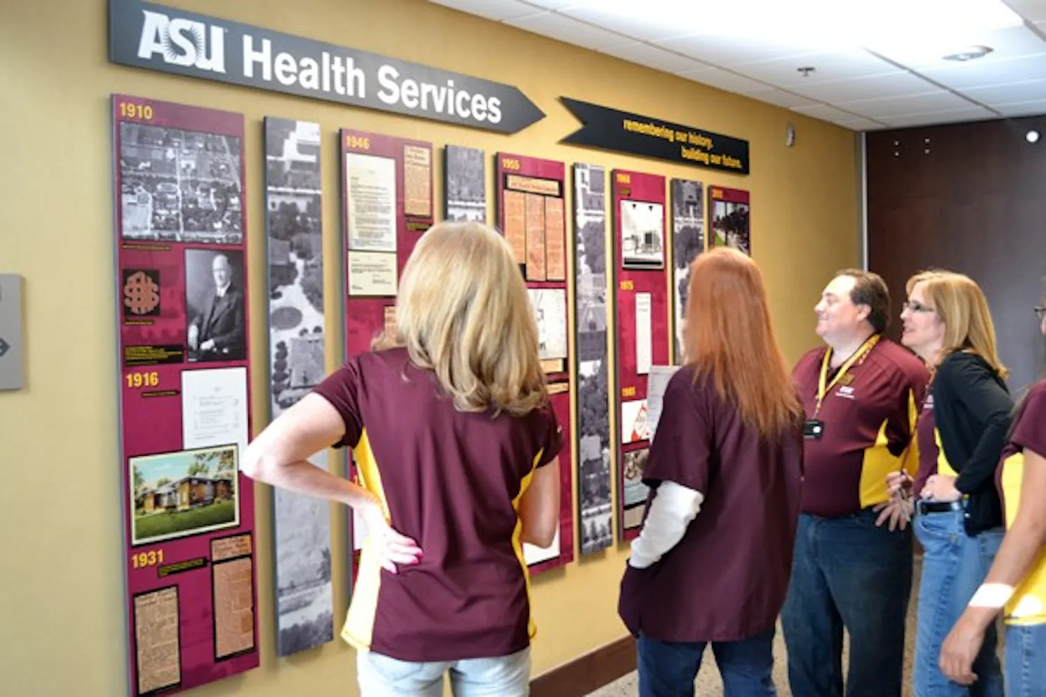 The new Health Services Building on the Tempe campus held an open house Tueday morning to educate students about the resources they provide, including flu shots and examinations. (Photo by Mackenzie McCreary)