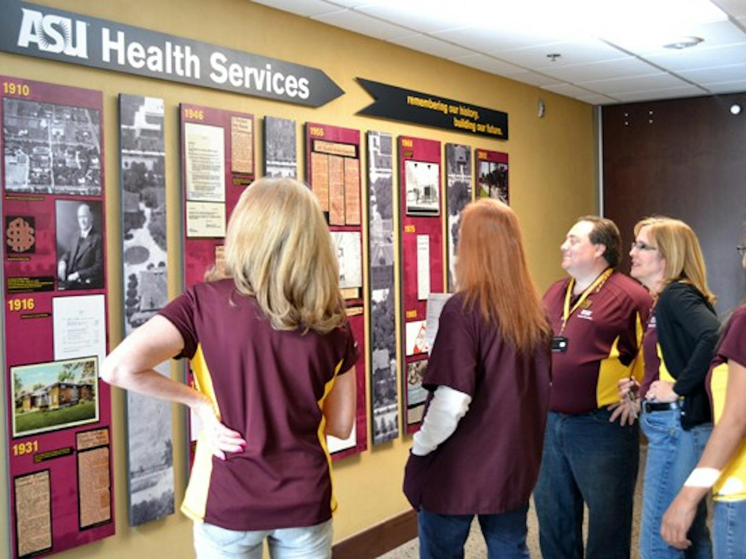 The new Health Services Building on the Tempe campus held an open house Tueday morning to educate students about the resources they provide, including flu shots and examinations. (Photo by Mackenzie McCreary)