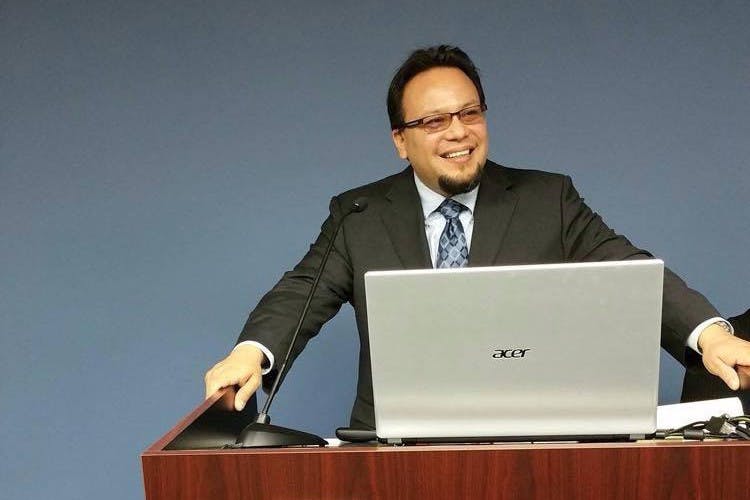 Pictured is ASU alumnus Ruben L. Reyes.