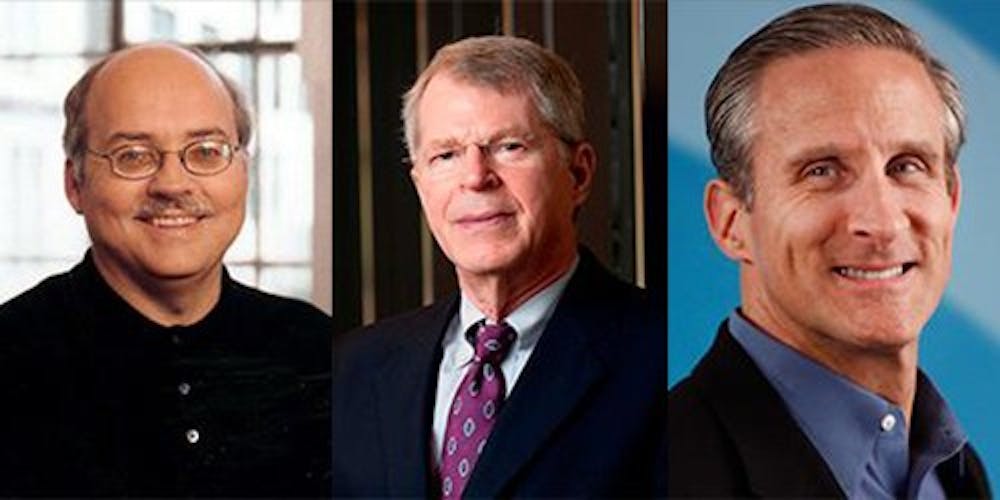 (Left to right) Chuck Robel, Leonard Berry and Brian Gentile will be inducted into W.P. Carey School of Business's Hall of Fame. (Photos Courtesy of W. P. Carey School of Business)