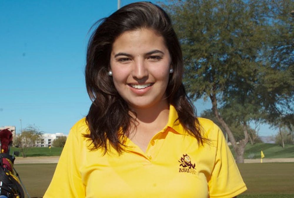 ASU junior Daniela Ordonez stops for a portrait during her freshman season. Despite health issues in the fall season, the ASU team ranked 8th and looks forward to improving this spring. (Photo by Lisa Bartoli) 