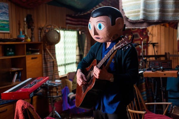 Michael Fassbender in FRANK, a Magnolia Pictures release. (Photo courtesy of Magnolia Pictures.)