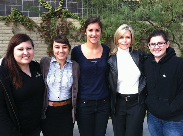 Members of Polytechnic campus club Women in Science and Engineering pose together. WISE, which serves as a fellowship for female engineering and science majors, celebrates its fourth anniversary Monday. (Photo Courtesy of Kayla Burkholder)