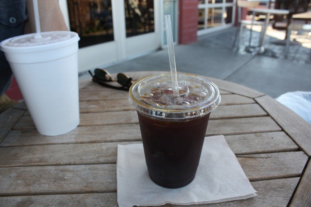 The shop has great patio seating and great iced americanos. Photo by Chelsea Brown.