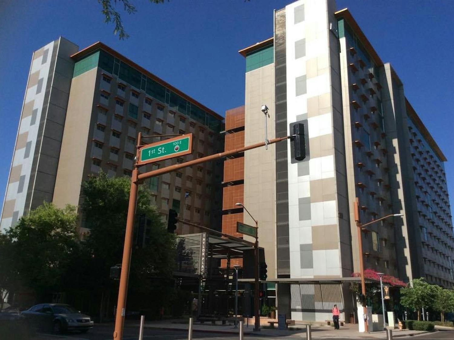 ASU's dormitory Taylor Place is located near many academic buildings making it a short walk to class.