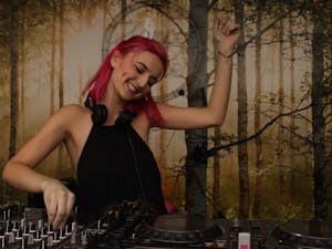 Emilie Fromm performs at Happy Camper on Wednesday, April 19 in Tempe. The Happy Camper is a small festival-style house music experience which allows local artists to be heard. It was&nbsp;crafted by Fromm and several others who refer to themselves as the "Camp Counselors."