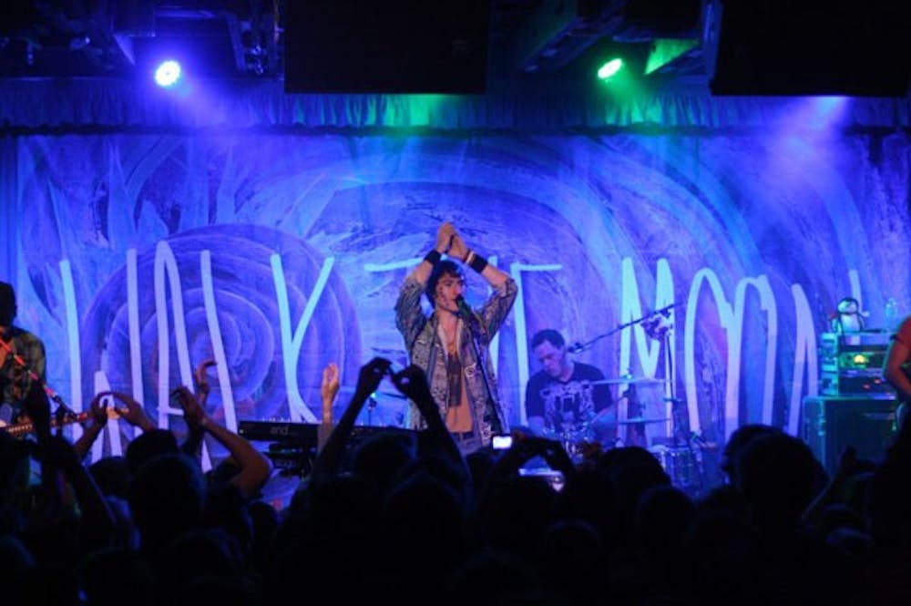 Walk the Moon urges audience members at Crescent Ballroom to clap their hands to the beat. (Photo courtesy of KJ Mark)