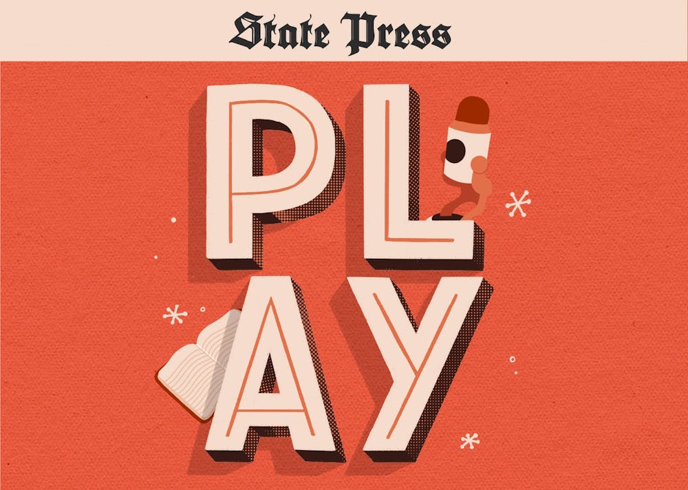 The State Press Play Podcast logo.