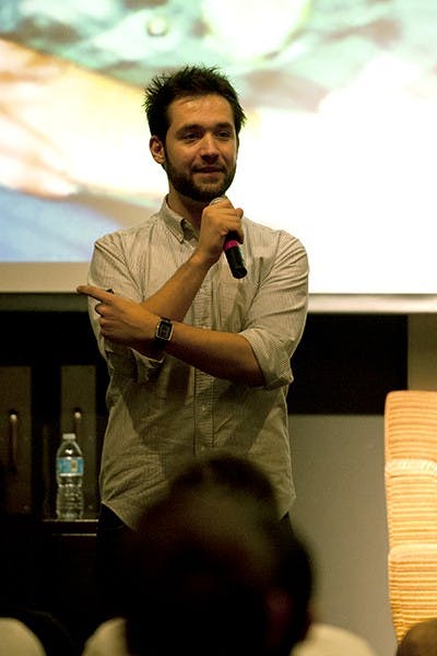 Reddit co-founder, Alexis Ohanian, gave an inspirational speech at ASU on Feb. 27. Ohanian emphasizes the role of the internet in the 21st century as a tool that can accomplish just about anything with the right drive. (Photo by Mario Mendez)