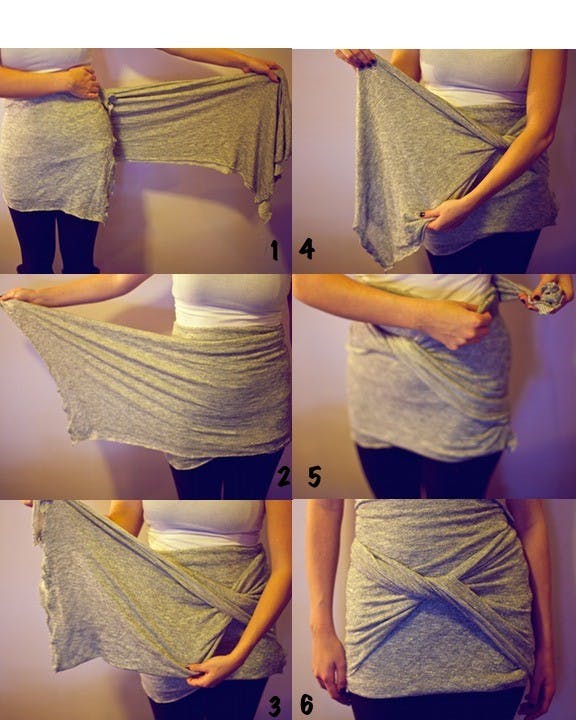 Draped skirts are simple, quick and cute! Photo by Gabrielle Nelson