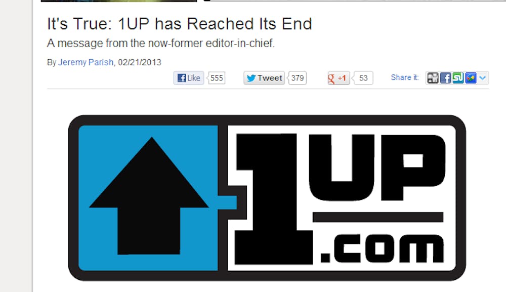 1UP.com’s former Editor-in-Chief wrote a heartfelt letter to the readers, thanking them for their passionate support while providing some insight into why it was time to say “Good-Bye.” Screenshot by Preston Sotelo