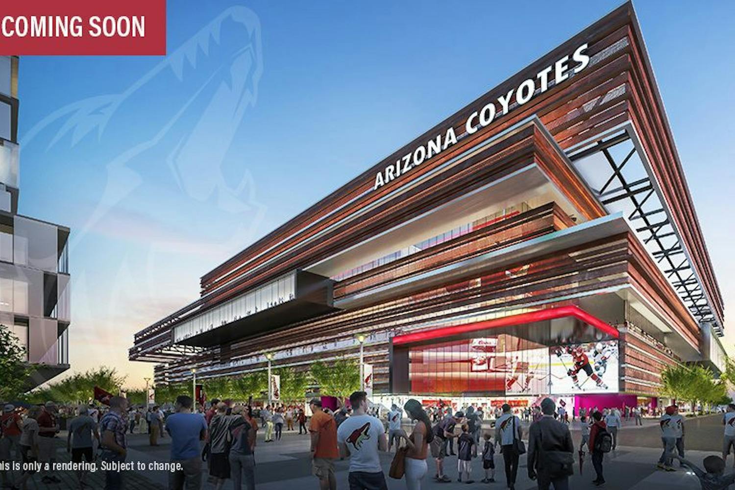 The Coyotes released an artists' rendering of the proposed arena on Nov. 14, 2016.