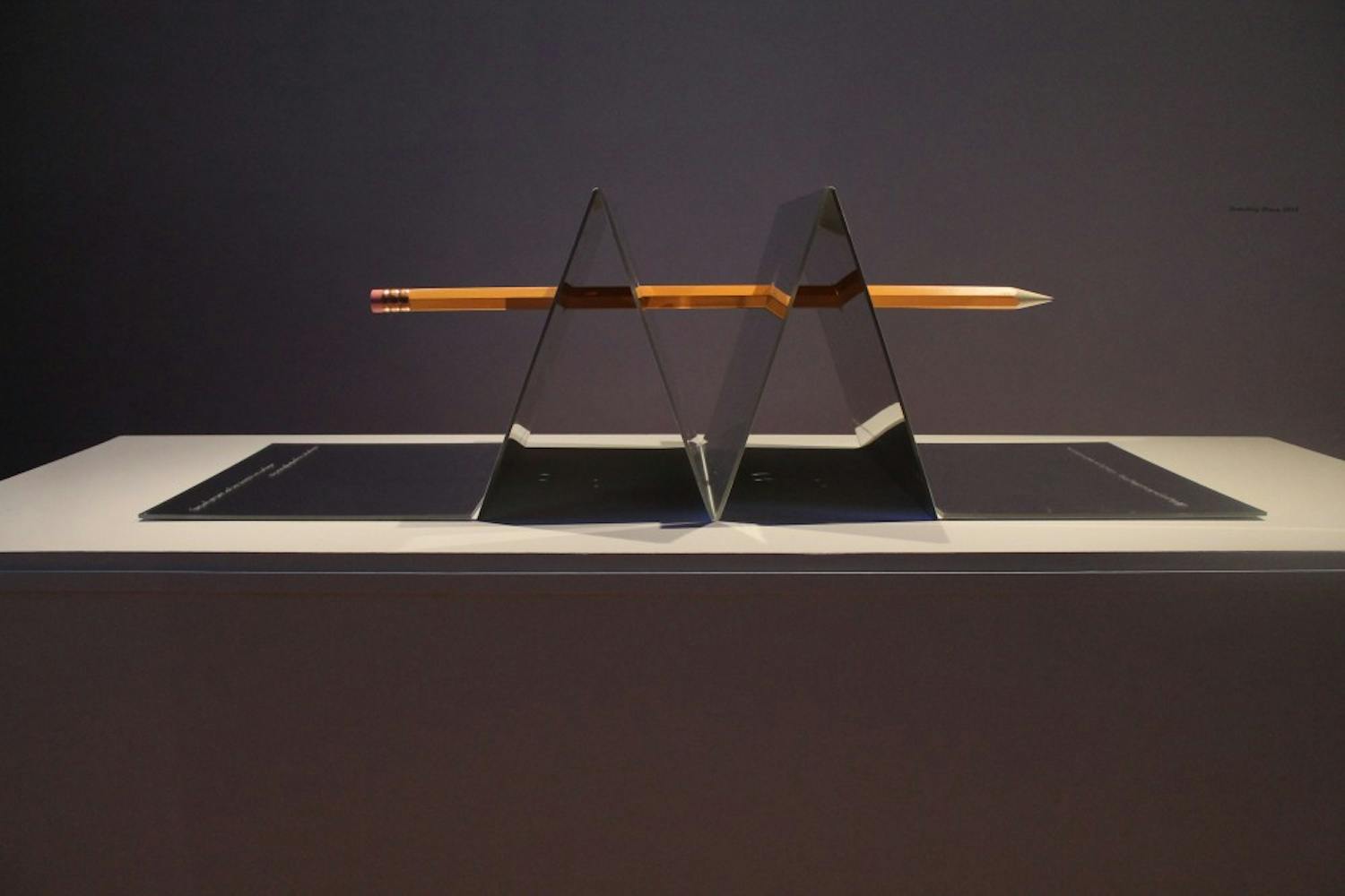 Sandra Ramos' 2015 work, "Searching Ithaca", is pictured at the ASU Art Museum on Friday, Jan. 22, 2016. The artwork is part of Ramos' exhibition "Watertight" which is currently showing at the museum.