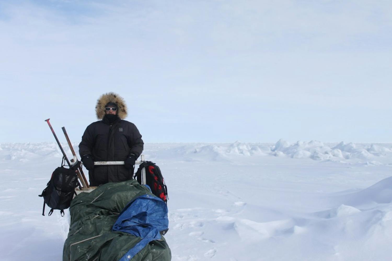 Kyle Kinzler on his most recent arctic adventure. Photo courtesy of Kyle Kinzler.