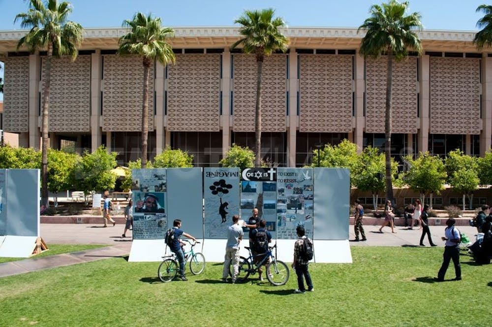 Protest of Palestinian Treatment at Arizona State University’s Tempe Campus. Photo by Parker Haeg, 2011 