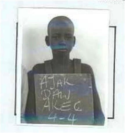 Ajak Dau Akech, one of the Lost Boys, at a refugee camp. Photo courtesy of the AZ Lost Boys Center. 
