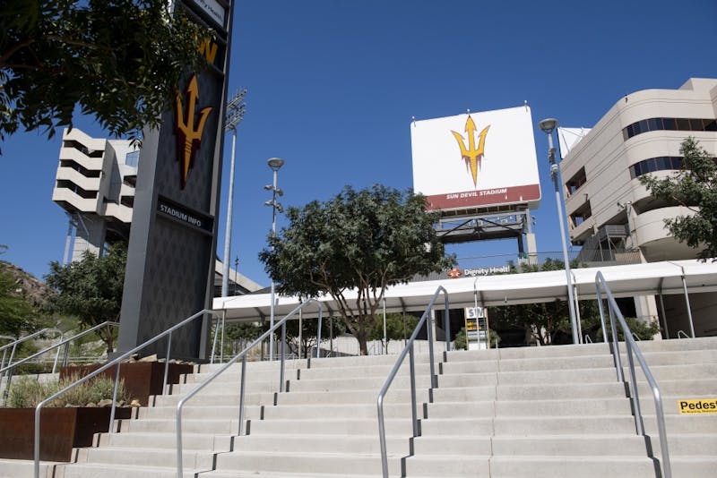 Sun Devil Stadium entrance pictured in Tempe, Arizona on Sunday, Sept. 15, 2019.​