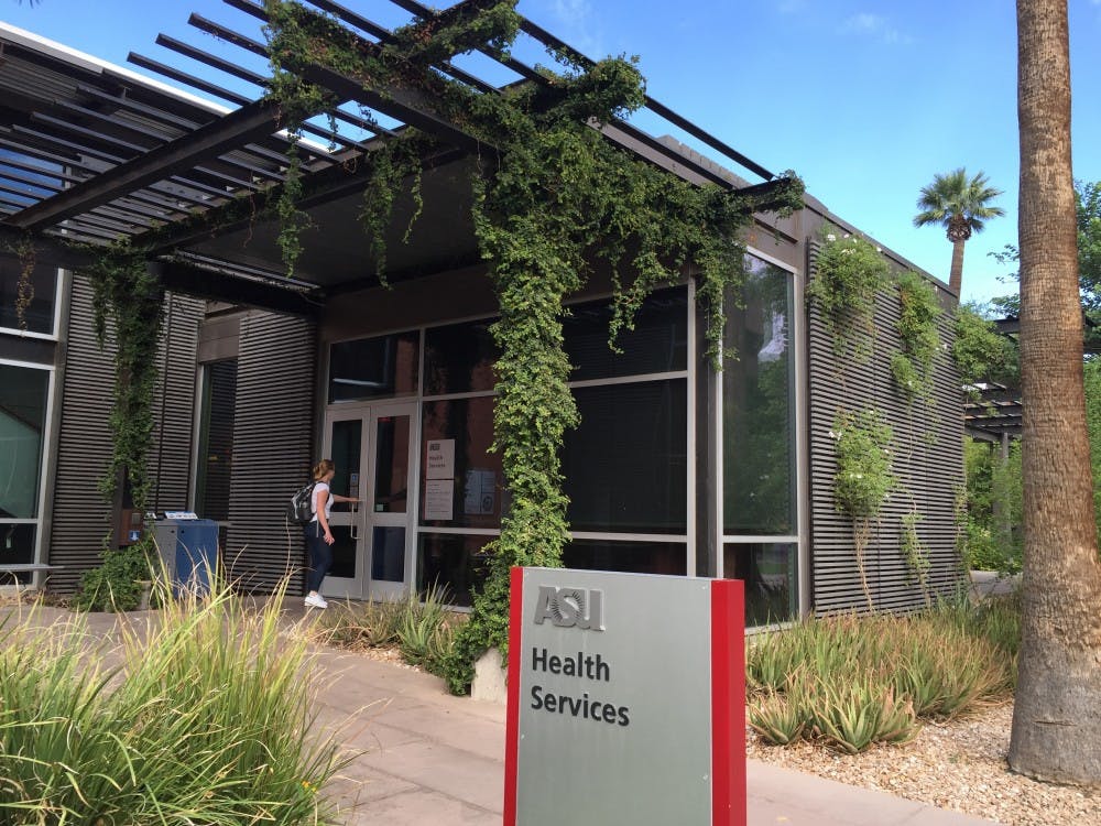 Students enter the&nbsp;ASU Health Services Center&nbsp;on Sept. 21, 2016.