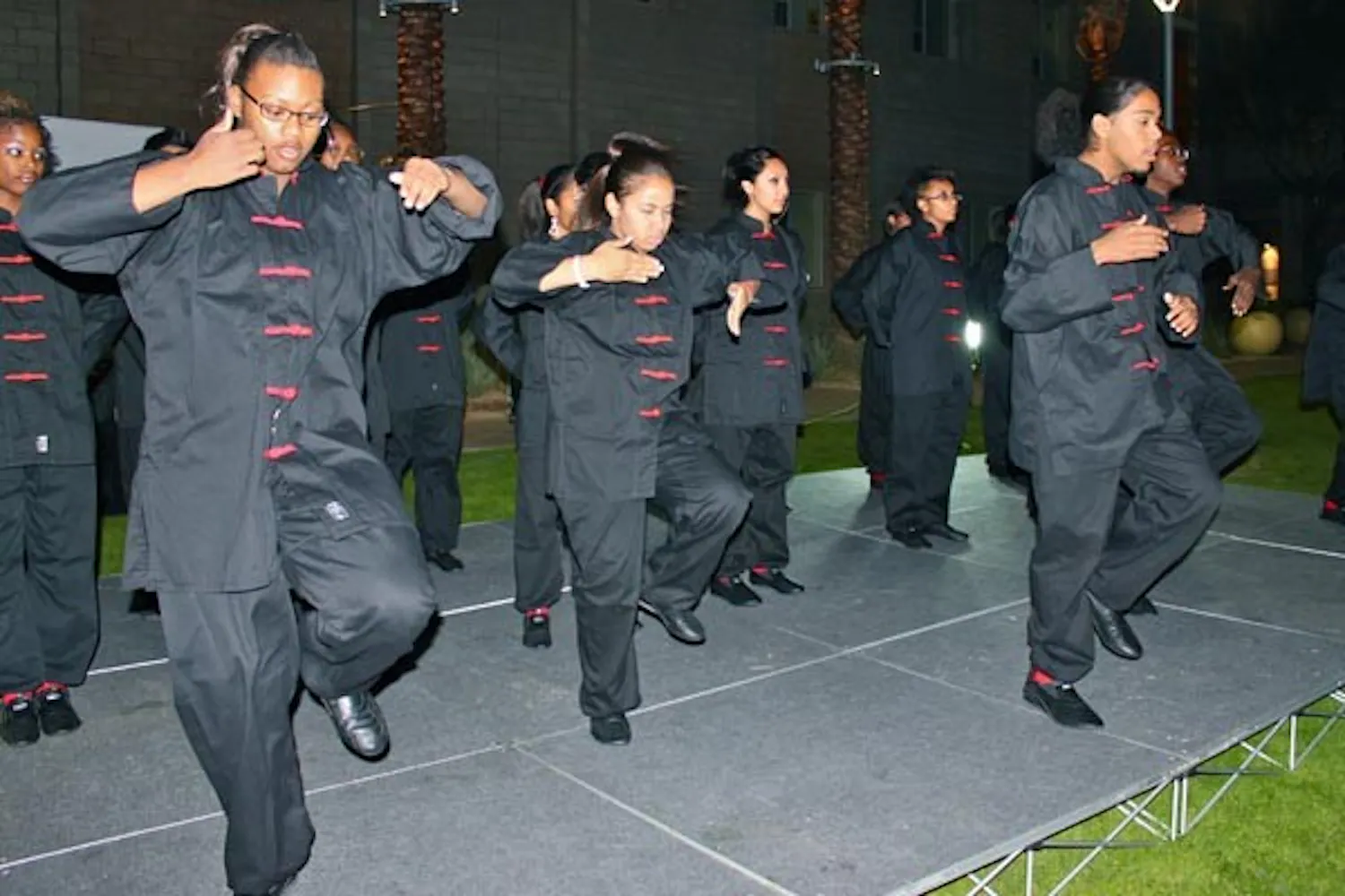 CELEBRATE DIVERSITY: Students gathered at Barrett, the Honors College Academic Complex, to dance for change Thursday night. The South Side Festival for World Change hosted 13 different diversity-related clubs, and was created to bring awareness and celebrate cultural diversity. (Photo by Rosie Gochnour)