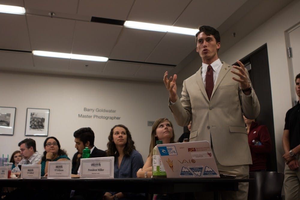 USG Meeting Isaac Miller