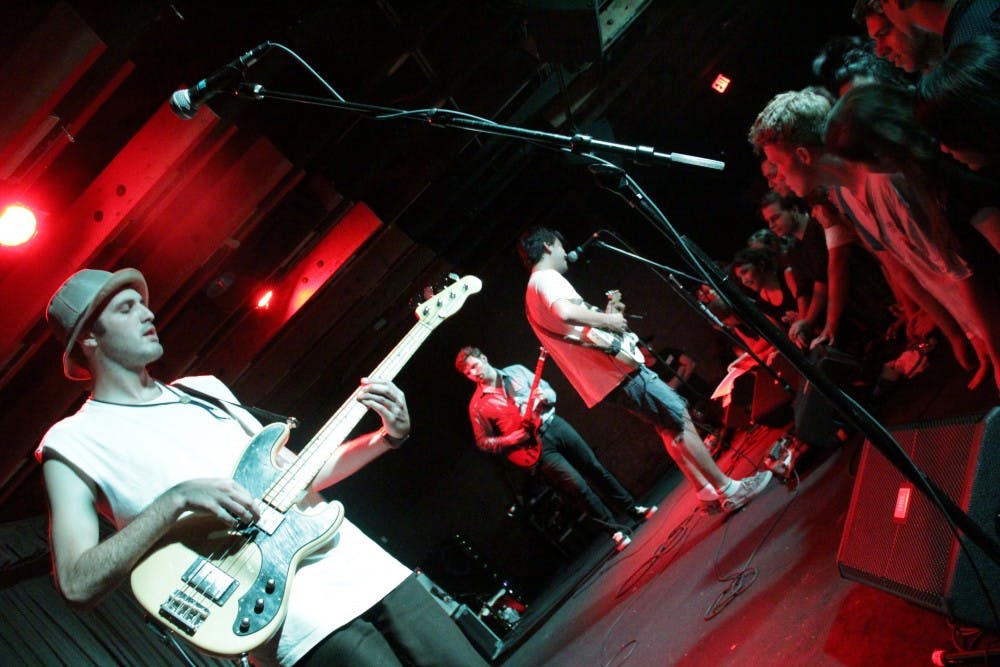 Punk-rock band FIDLAR plays the stage at Crescent Ballroom in downtown Phoenix on Tuesday night. The band’s Phoenix show is the fourth show of their U.S. tour with The Orwells. (Photo by Shawn Raymundo)