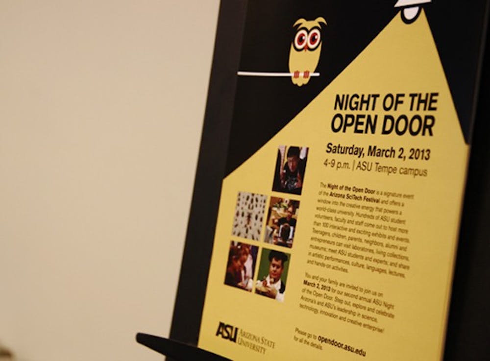Flier of the Night of the Open Door event that takes place on the March 2nd. (Photo by Abhiram Saligram)