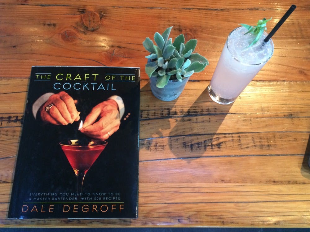 Pictured is the Gintleman, a craft cocktail from The Phoenix Public Market Cafe on Jan. 14, 2015. Dale DeGroff has popularized mixology with his book "The Craft of the Cocktail." (Rachel Andrews/The State Press)