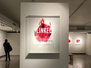 Hakyoung Kim's "Linked" exhibition at the Harry Wood Gallery on February 27, 2017.