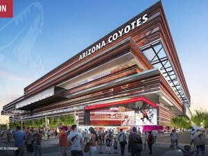 The Coyotes released an artists' rendering of the proposed arena on Nov. 14, 2016.&nbsp;