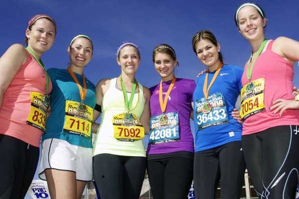 SCOTT STUK | THE STATE PRESS RUNNING FOR A CAUSE: Comprised of ASU Graduate students and close friends, members of Team P.O.P.S.I.C.P.L.E. ran in this weekends P.F. Chang's Marathon. Together they raised over 3,500 dollars for the Non-Profit Organization. Parent Organized Partnership Supporting Infants & Children Learning to Eat.