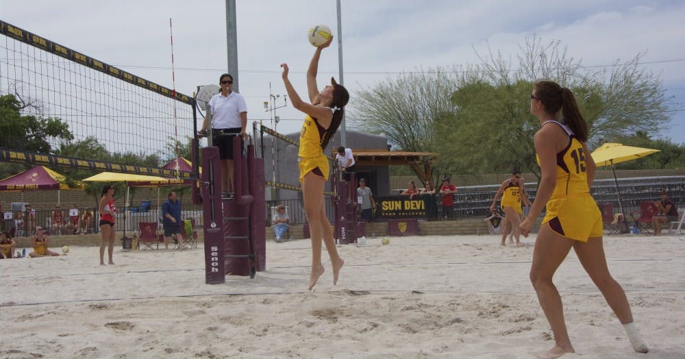 The Sun Devils Finish 1 2 At Its First Ever Asu Sand Volleyball