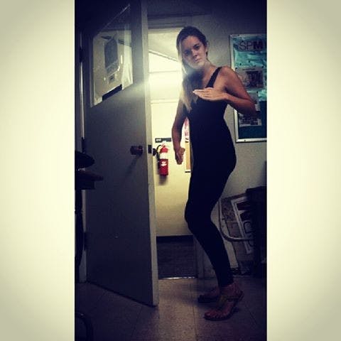 Ninja moves in the newsroom. Photo by Noemi Gonzalez