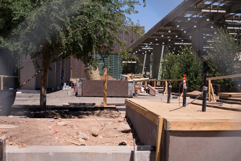  Construction on the ASU Tempe campus. Taken on Saturday, June 8, 2019.