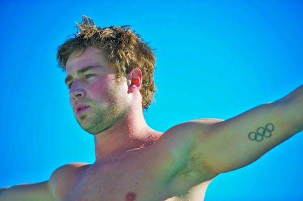 Minnesota bound: Junior Constantin Blaha comes set before a dive during a practice in January. Blaha is one of three ASU divers headed to the NCAA championships in Minneapolis. (Photo by Michael Arellano)
