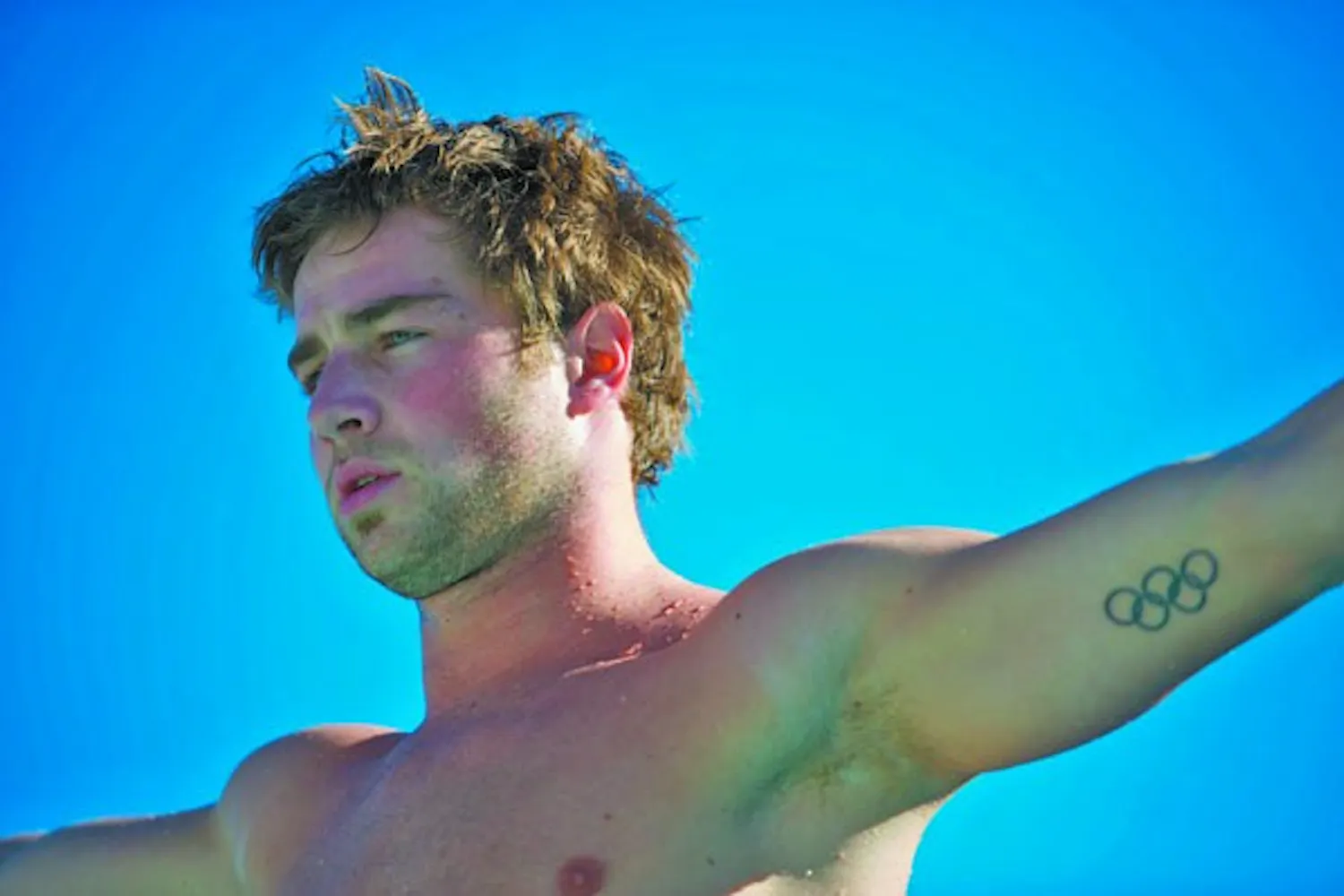 Minnesota bound: Junior Constantin Blaha comes set before a dive during a practice in January. Blaha is one of three ASU divers headed to the NCAA championships in Minneapolis. (Photo by Michael Arellano)
