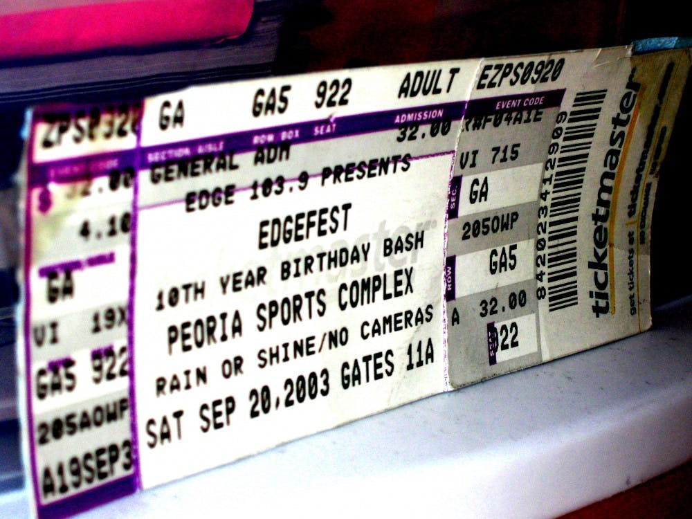 The ticket that started it all. Photo by Gabby Marshall. 