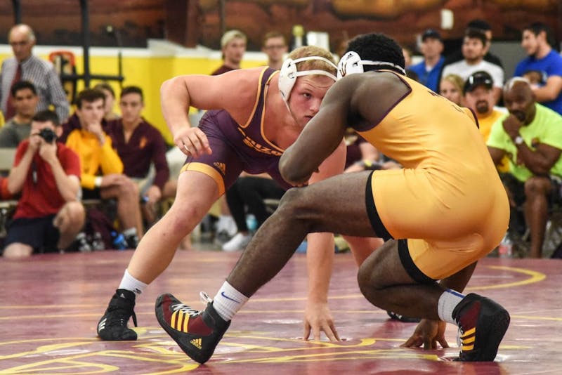 ASU wrestling downed by No. 2 Ohio State 30-12 - The State Press