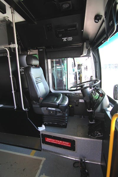 FARE RAISE: A Valley Metro bus sits vacant at a Tempe transit center. Valley Metro is considering raising their rates before July 2012, and will hold several public meetings to address the possible changes with the community. (Photo by Lisa Bartoli)
