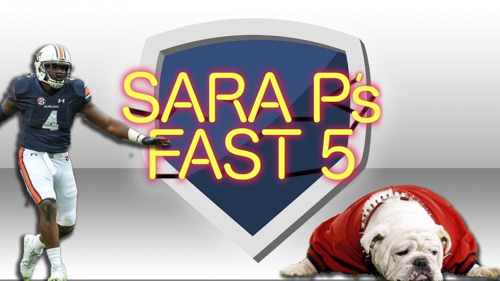 Sara P's Fast 5: Auburn pounds Georgia​