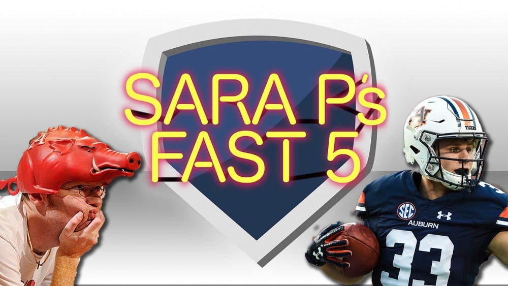 Sara P's Fast 5: Auburn vs. Arkansas