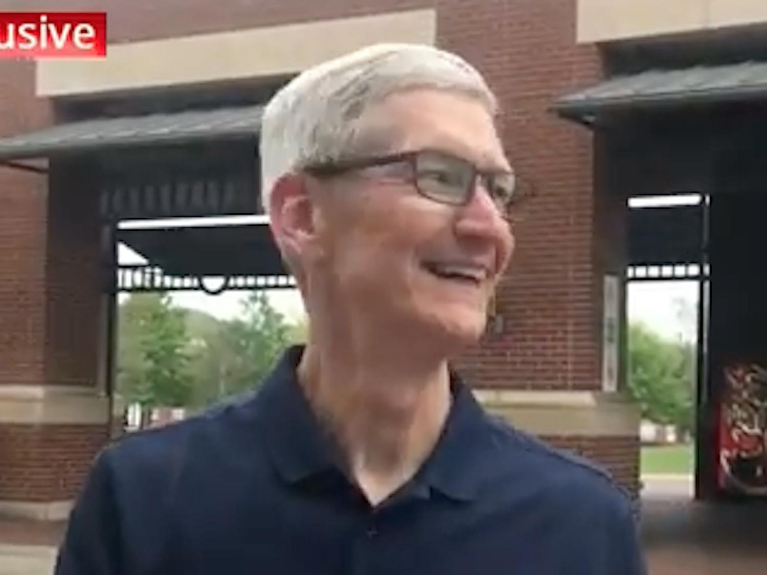 Tim Cook speaking to EETV about his time at Auburn