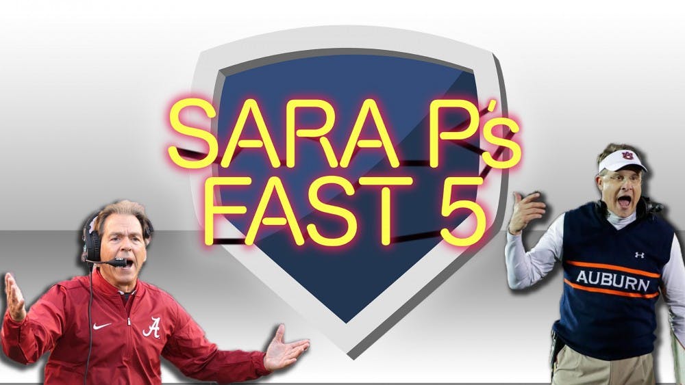 Sara P's Fast 5: The Iron Bowl​