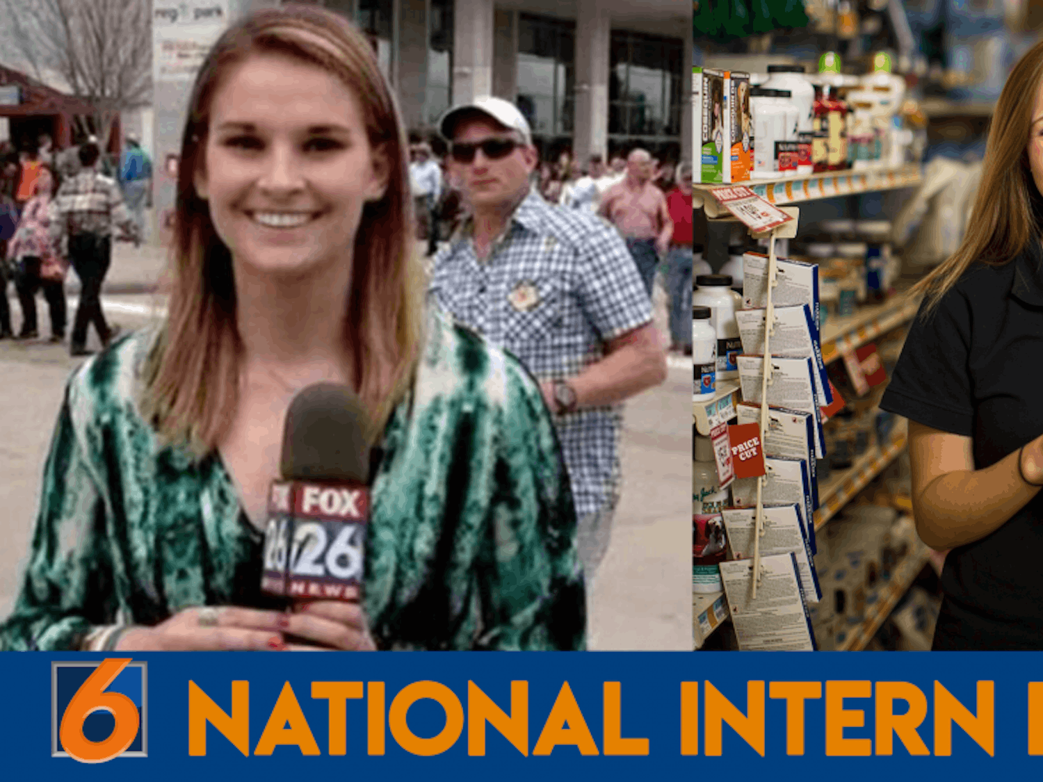 Sara Palczewski and Molly Vines during their internships