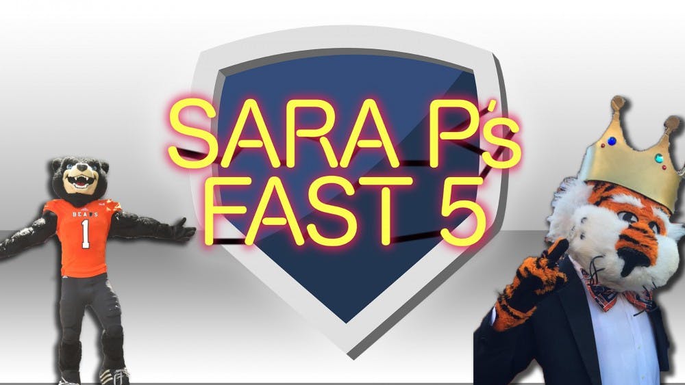 Mercer Bear and Aubie Fast 5