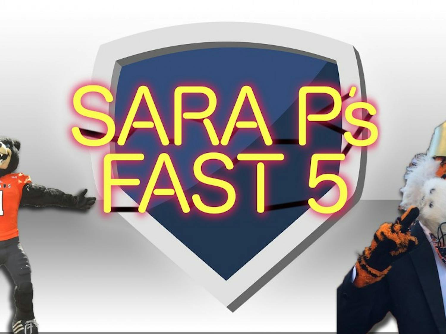 Mercer Bear and Aubie Fast 5