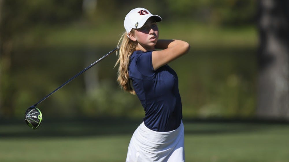 Freshman Mychael O'Berry watches her shot at the Battle at the Beach
