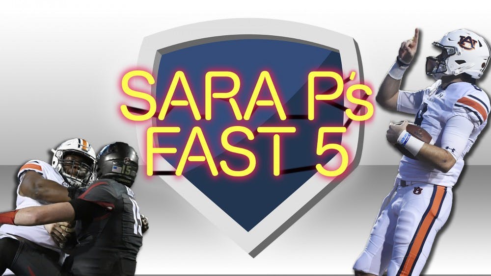 Sara P's Fast 5: Auburn defeats Arkansas
