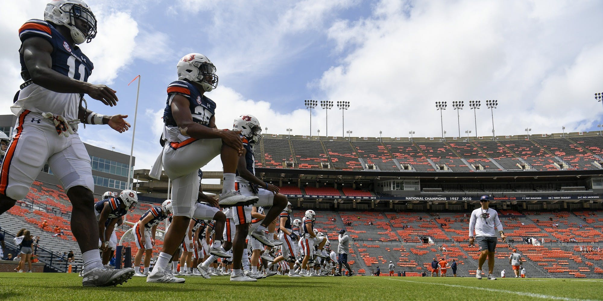 AU Football practice