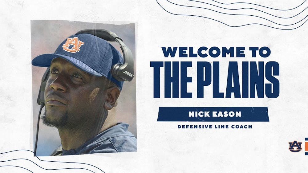 Nick Eason hire. Courtesy of Auburn Athletics.