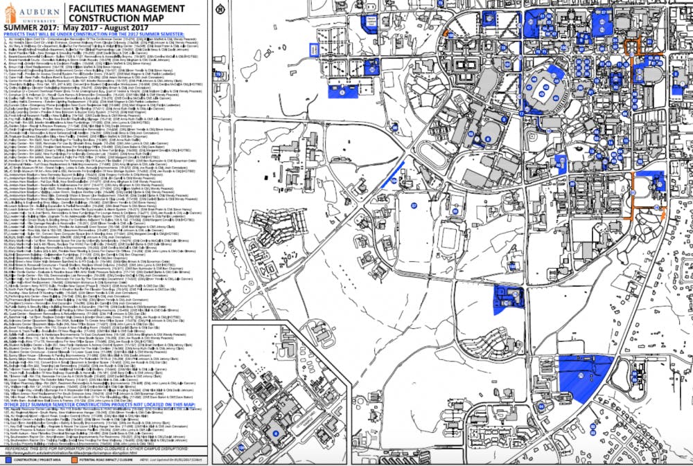 Facilities Management Construction Map